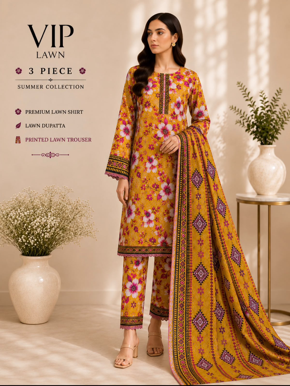 Premium Lawn 3PC