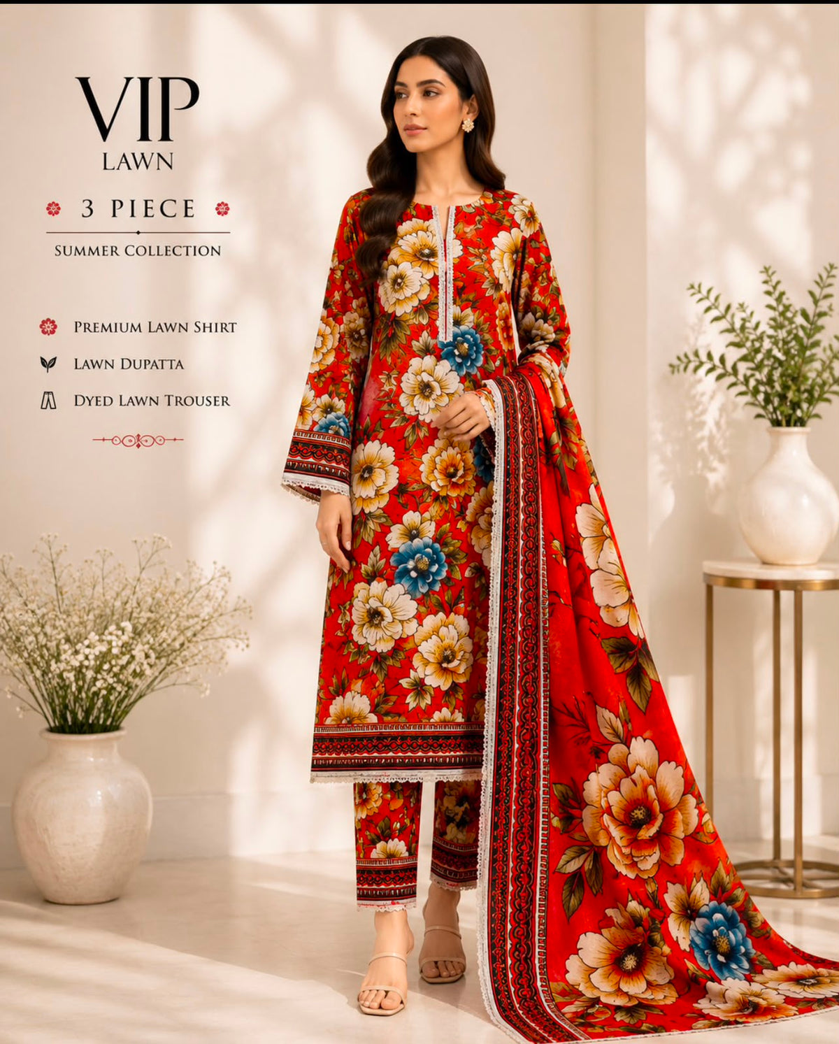 Premium Lawn 3Pc