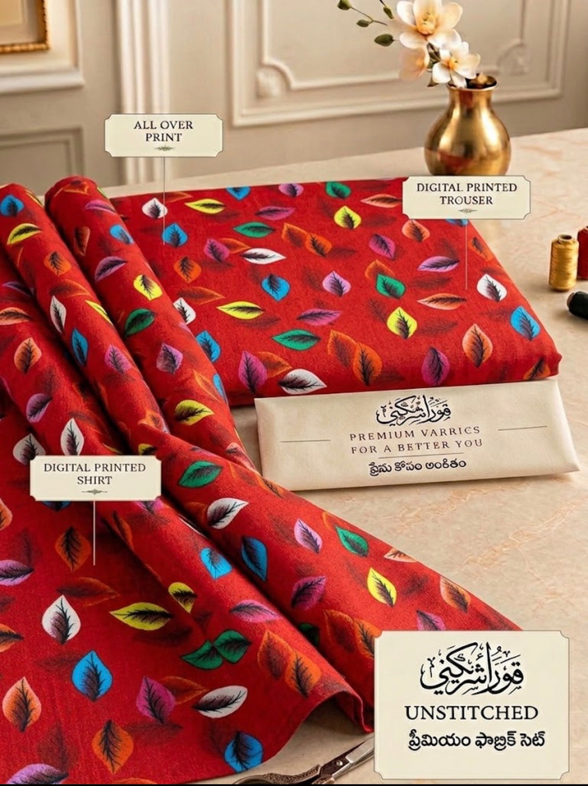 Premium Printed Winter Doria 2-Piece