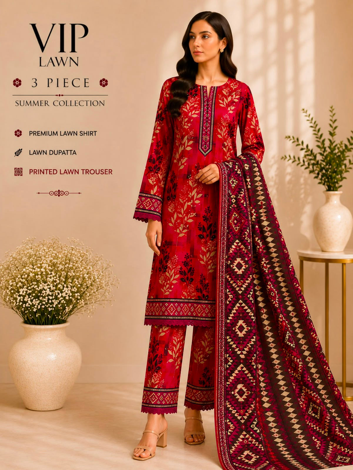 Premium Lawn 3PC