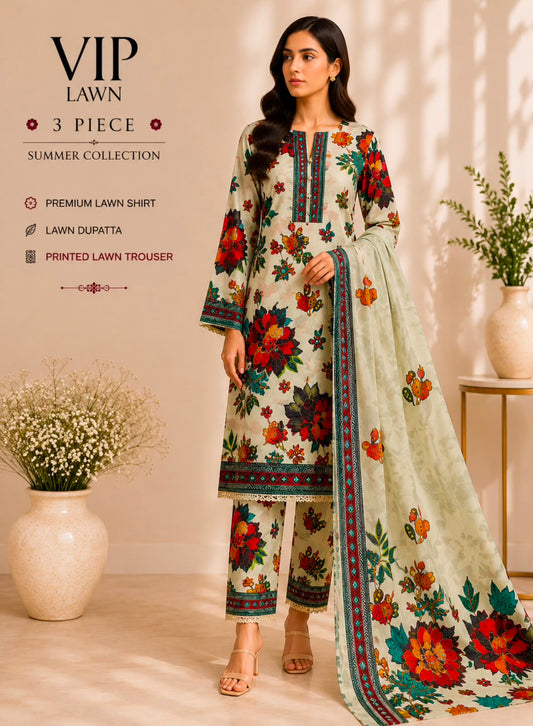 Premium Lawn 3Pc