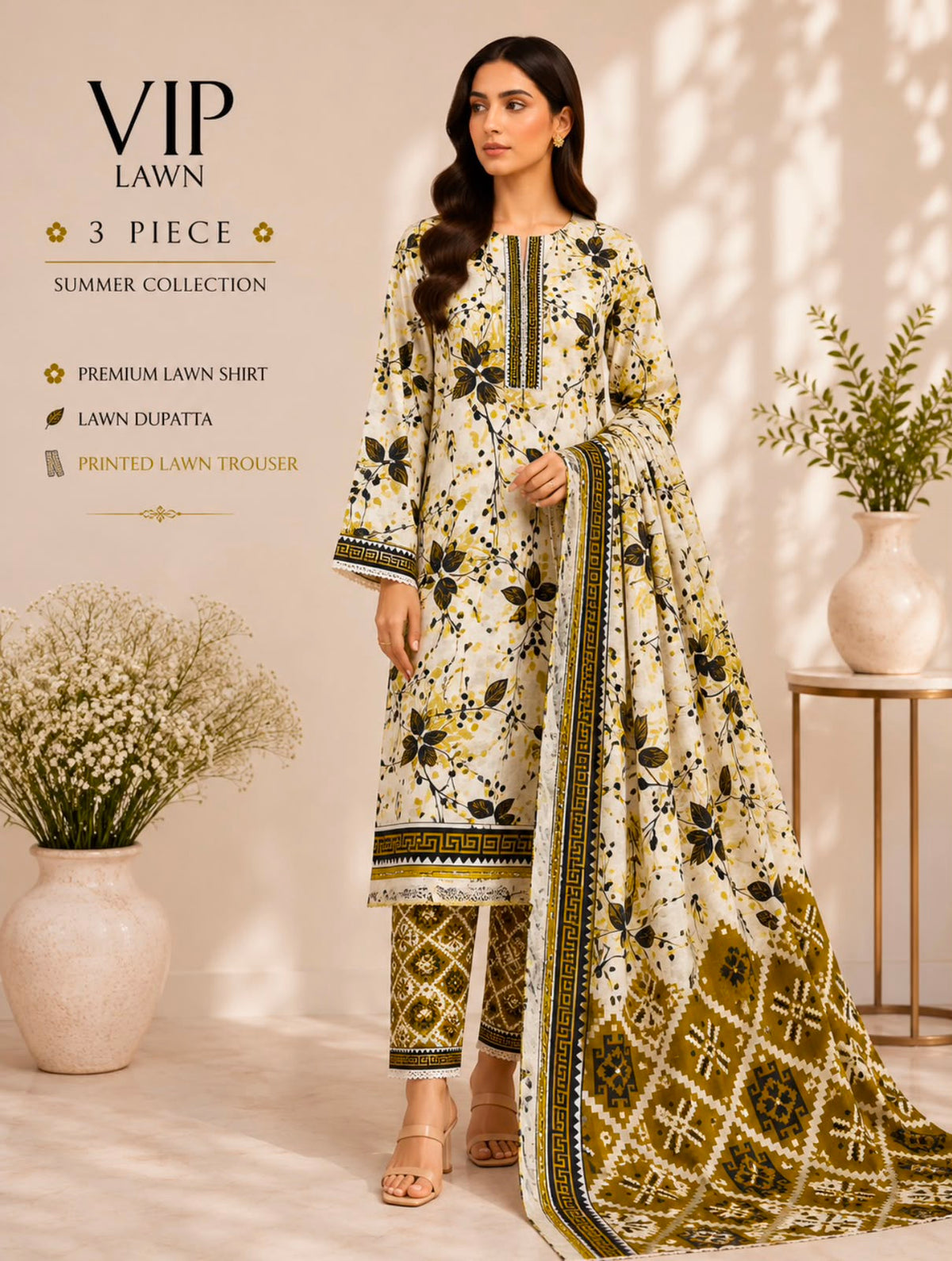 Premium Lawn 3Pc
