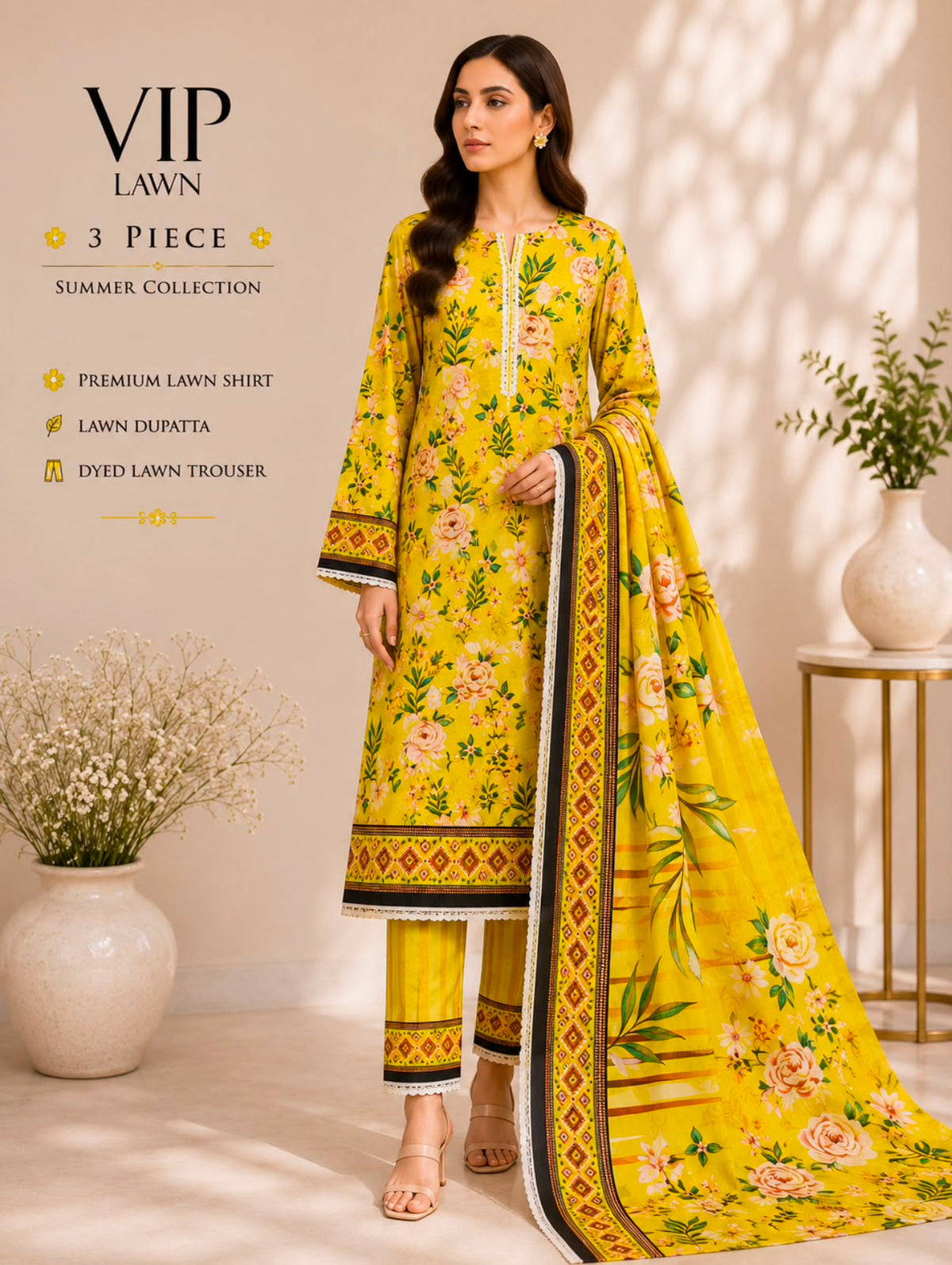 Premium Lawn 3Pc