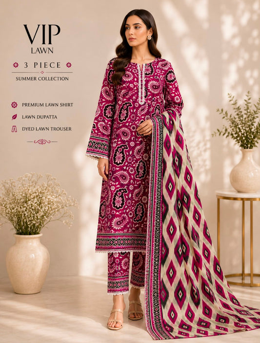 Premium Lawn 3Pc