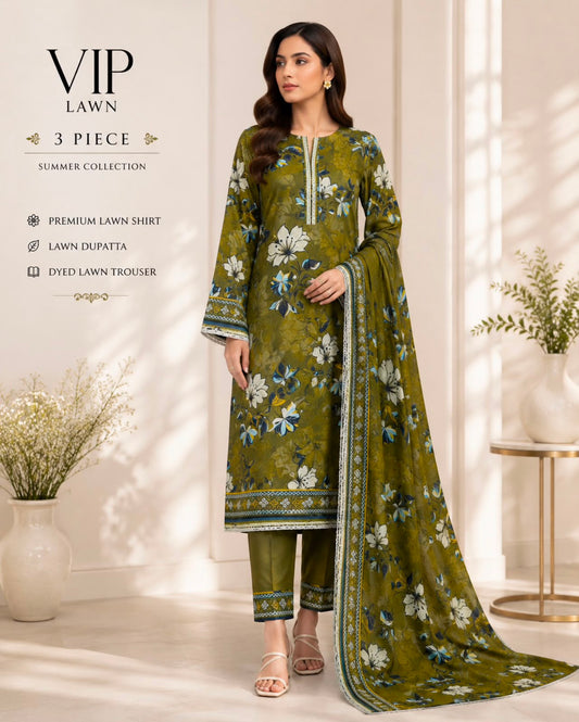 Premium Lawn 3Pc