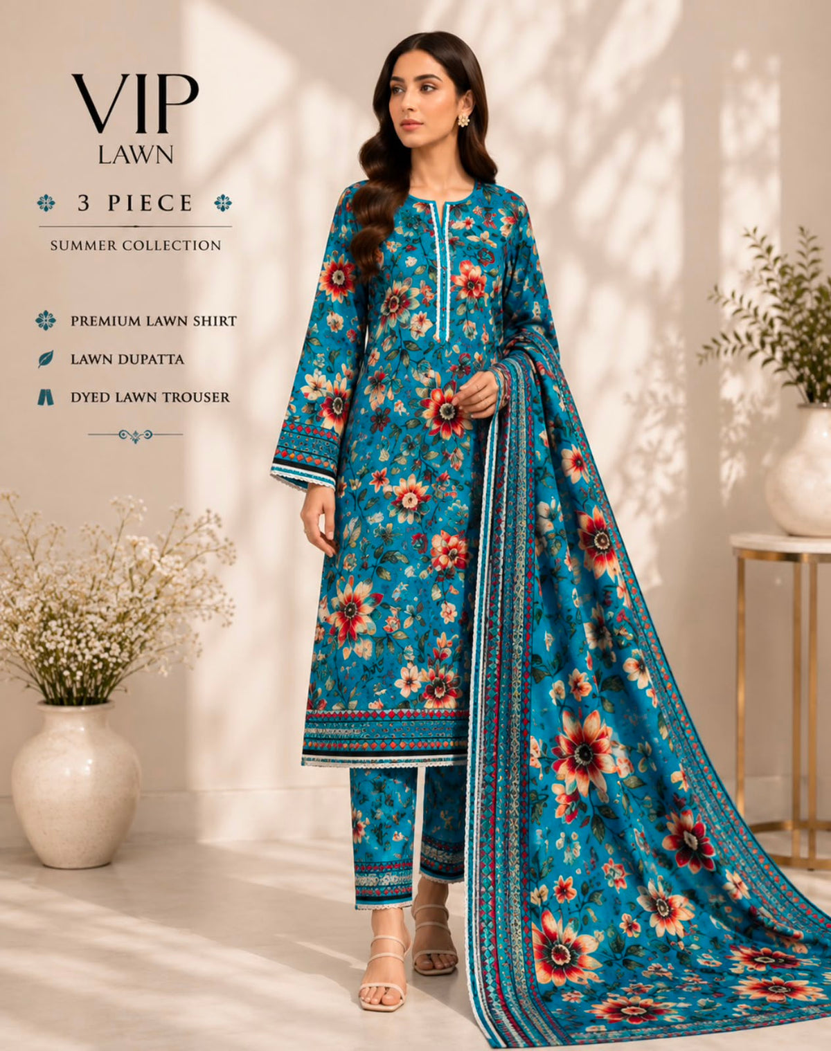 Premium Lawn 3Pc